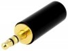 Plug Jack 3,5mm stereo gold Cliff